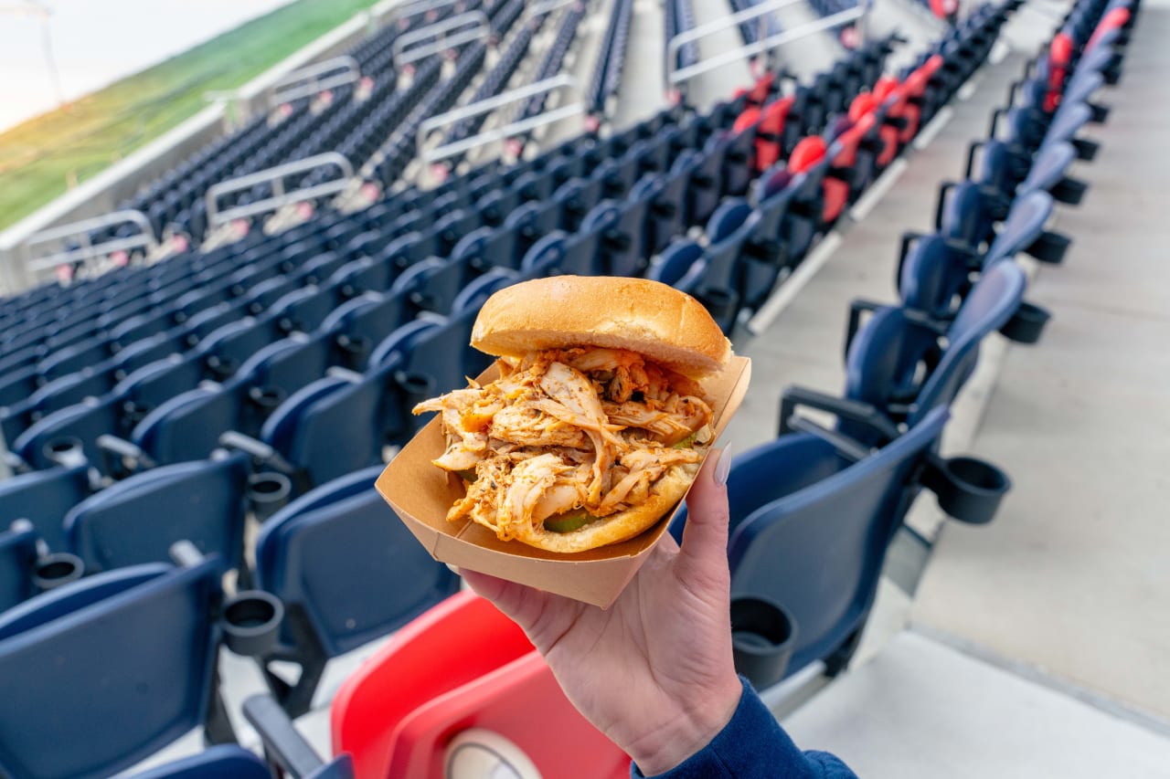Chicken Scratch Pulled Rotisserie Chicken Sandwich